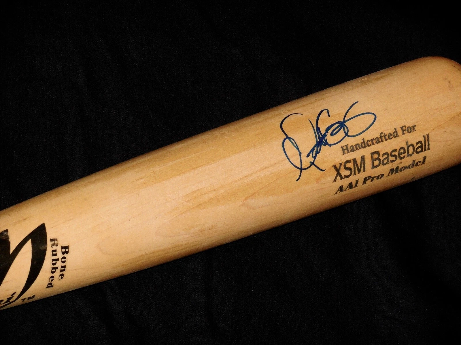 MATT GARZA AUTOGRAPHED BAT (TAMPA BAY RAYS) - Spring Training Used Bat!