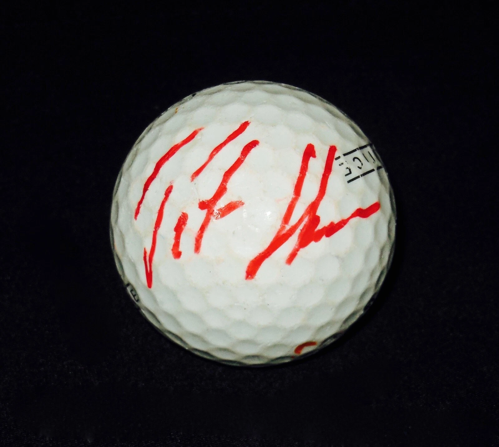 PETER HANSON AUTOGRAPHED USED GOLF BALL (PGA) W/ COA!