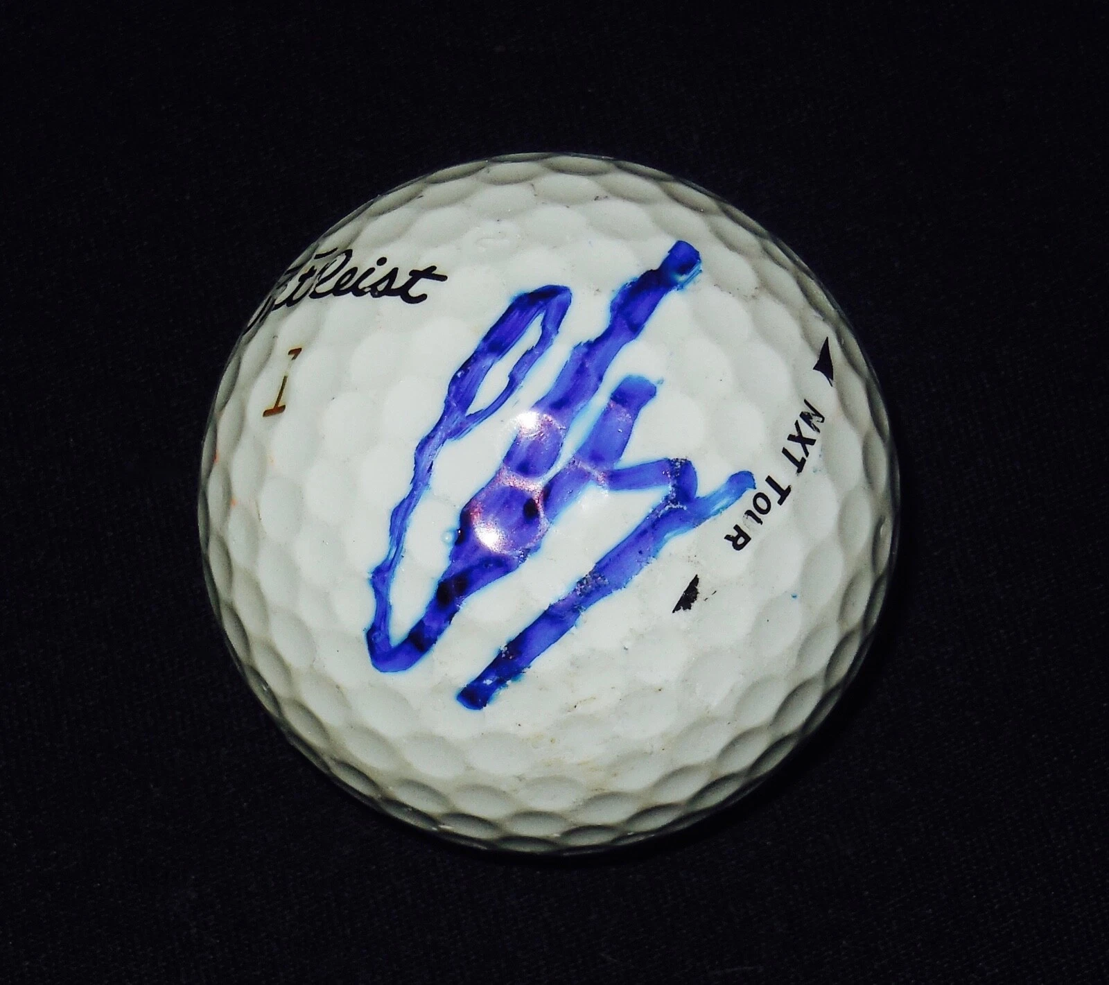 NICOLAS COLSAERTS AUTOGRAPHED USED GOLF BALL (PGA) W/ COA!