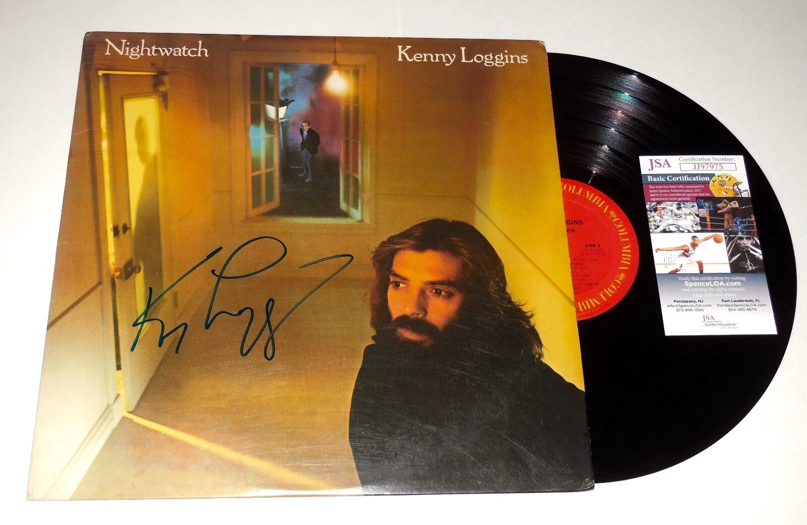 KENNY LOGGINS AUTOGRAPHED ALBUM (NIGHTWATCH) - JSA COA!
