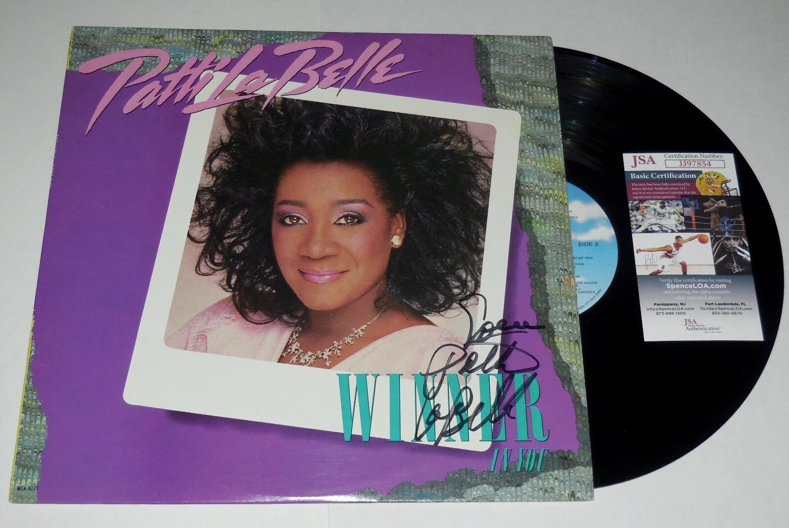 PATTI LA BELLE AUTOGRAPHED ALBUM (WINNER IN YOU) - JSA COA!
