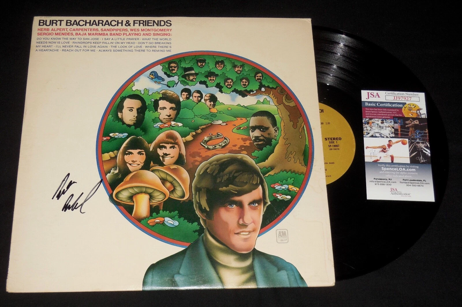 BURT BACHARACH AUTOGRAPHED ALBUM (BACHARACH & FRIENDS) - JSA COA!