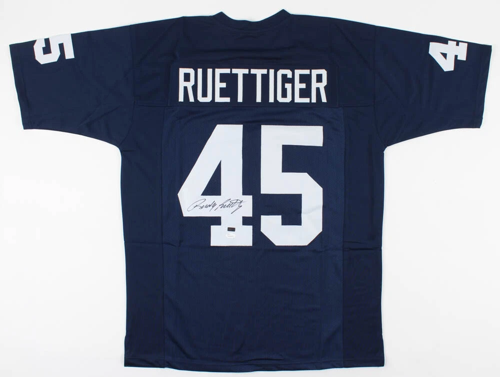 RUDY RUETTIGER AUTOGRAPHED CUSTOM JERSEY (NOTRE DAME) - JSA COA!