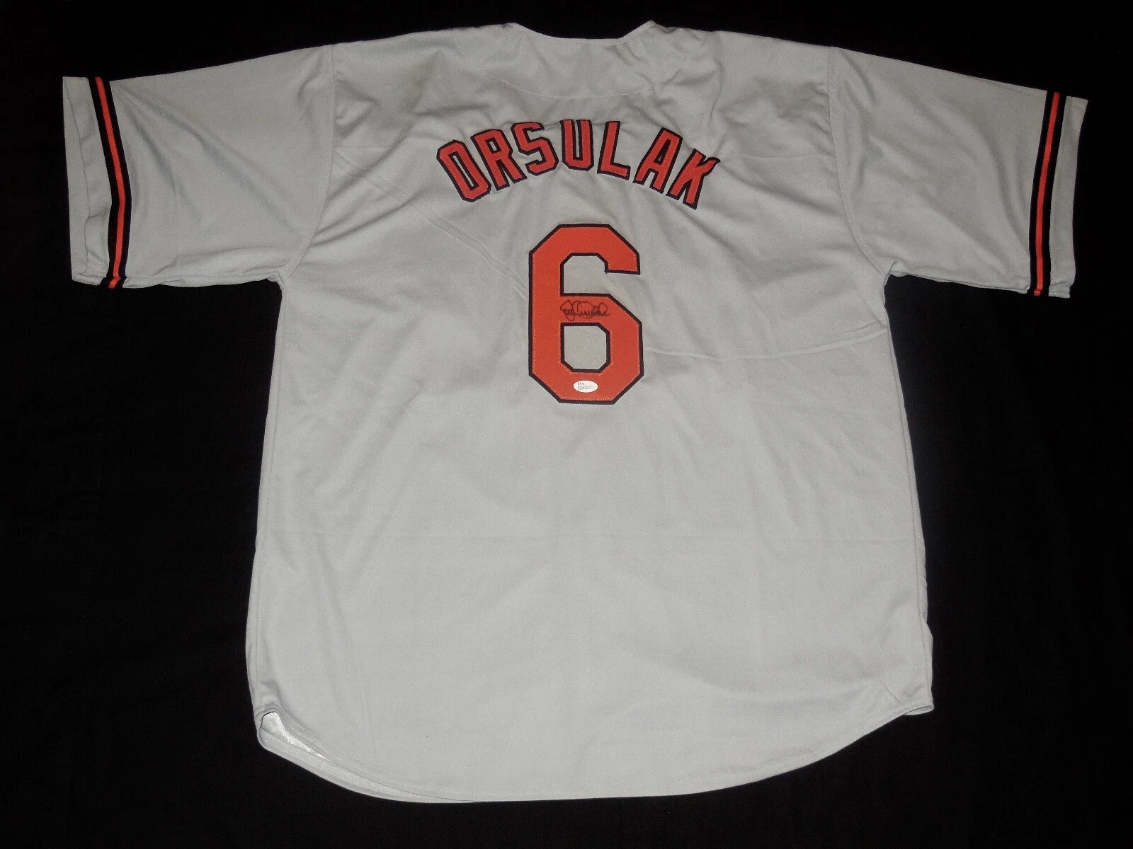 JOE ORSULAK AUTOGRAPHED CUSTOM JERSEY (BALTIMORE ORIOLES) - JSA COA!