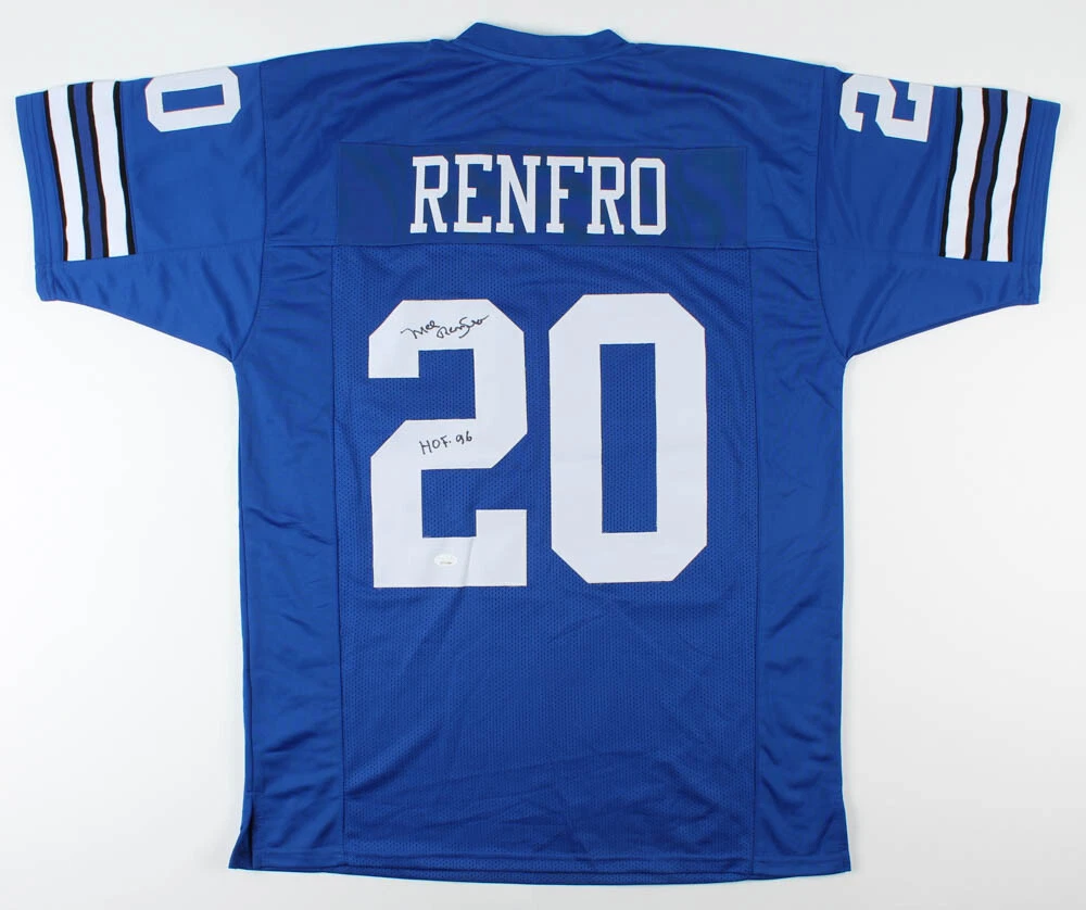 MEL RENFRO AUTOGRAPHED CUSTOM JERSEY (DALLAS COWBOYS) - JSA COA!