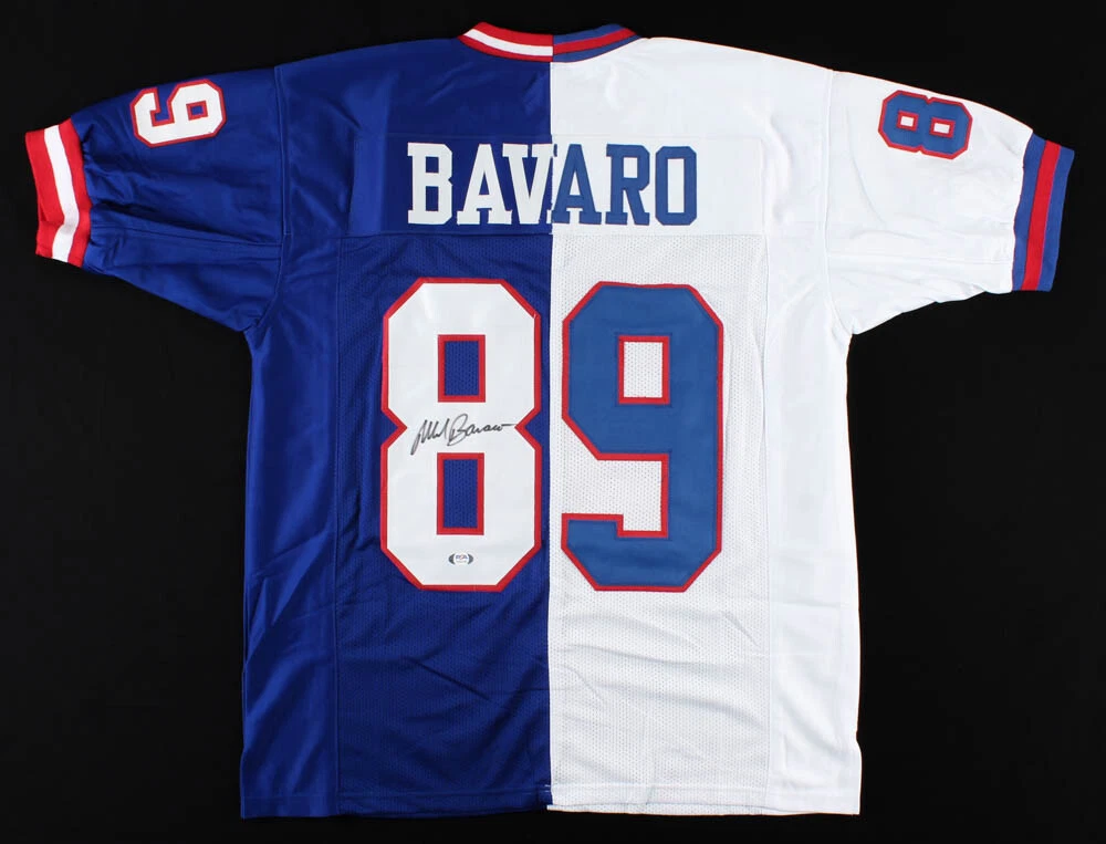 MARK BAVARO AUTOGRAPHED CUSTOM JERSEY (NEW YORK GIANTS) - PSA DNA!