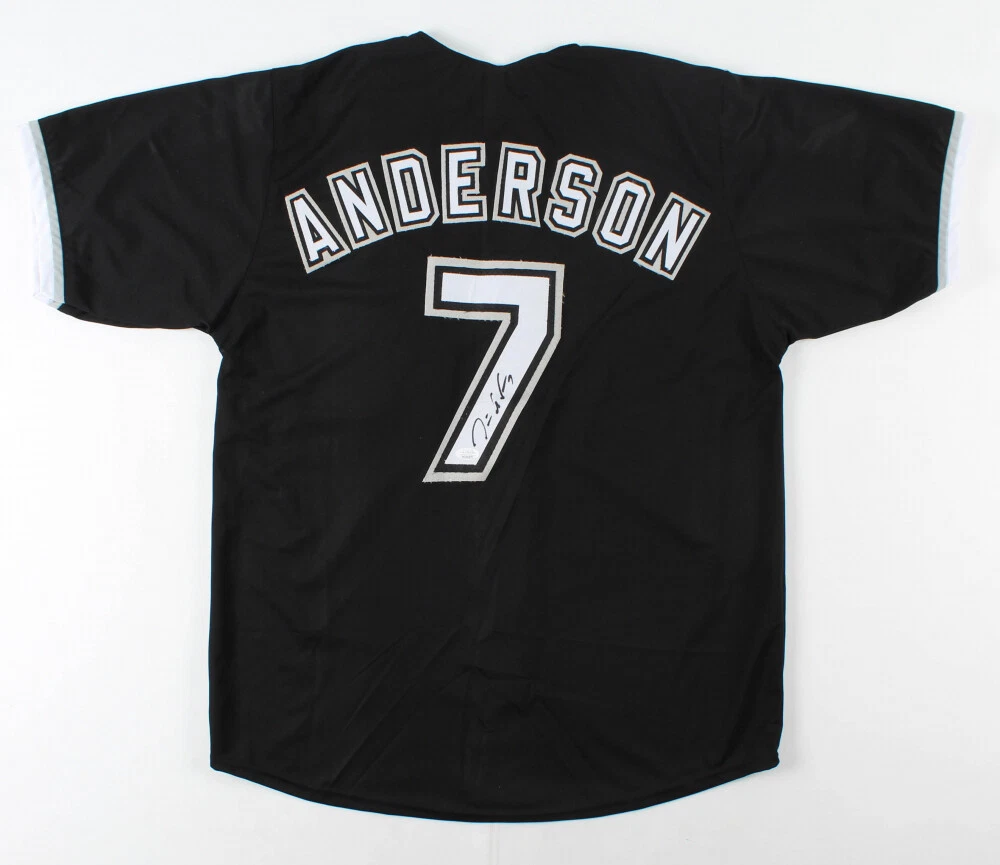 TIM ANDERSON AUTOGRAPHED CUSTOM JERSEY (CHICAGO WHITE SOX) - JSA COA!