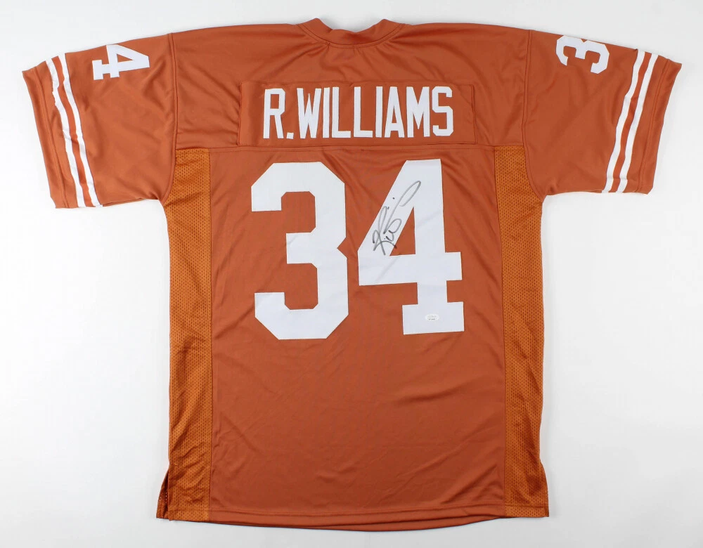 RICKY WILLIAMS AUTOGRAPHED CUSTOM JERSEY (TEXAS LONGHORNS) - JSA COA!