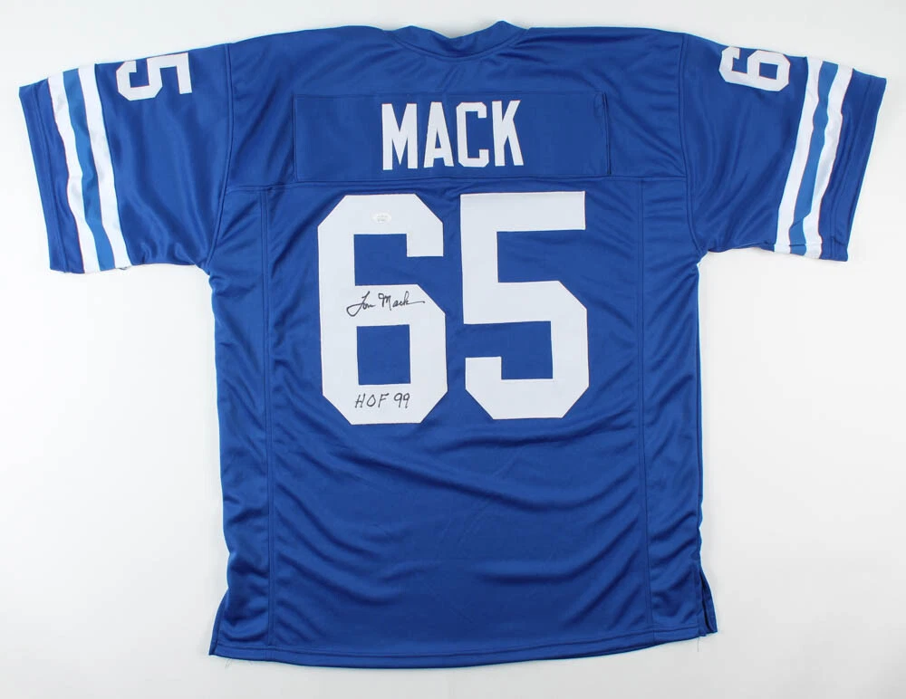 TOM MACK AUTOGRAPHED CUSTOM JERSEY (LOS ANGELES RAMS) - JSA COA!