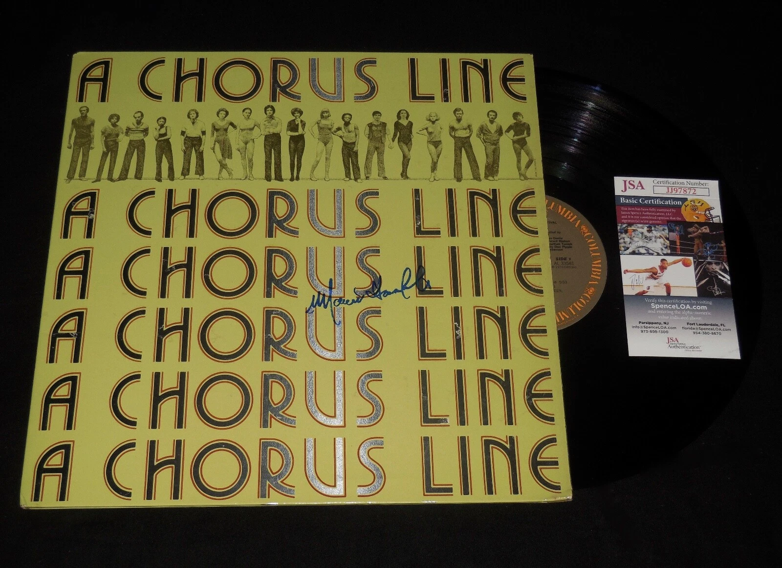 MARVIN HAMLISCH AUTOGRAPHED VINYL RECORD ALBUM (A CHORUS LINE) - JSA COA!