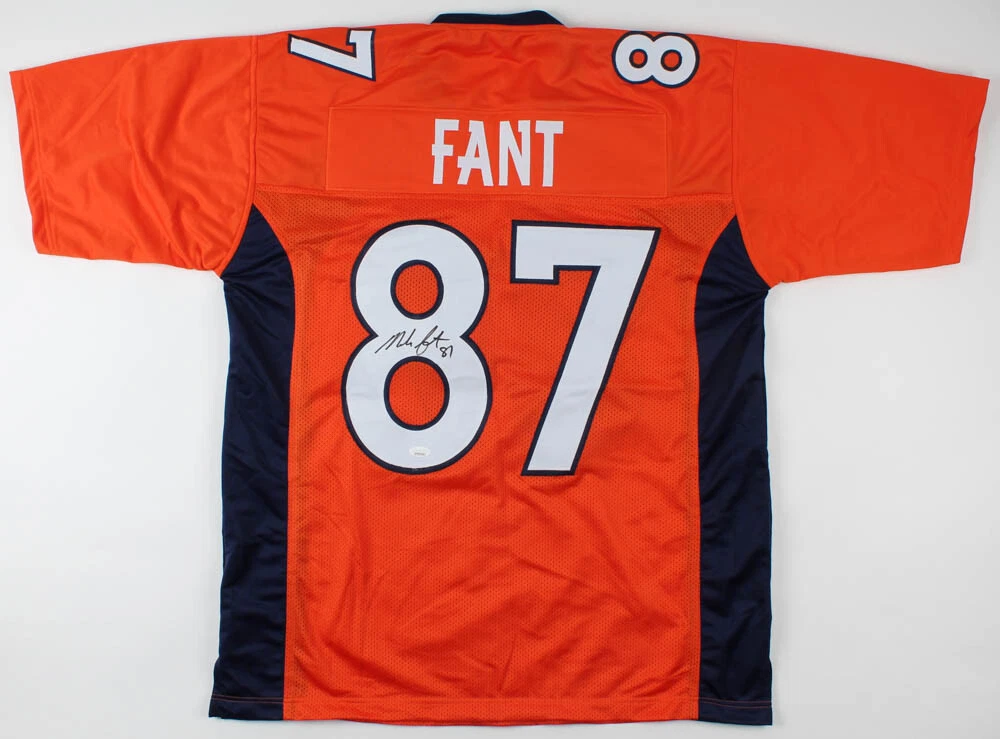 NOAH FANT AUTOGRAPHED CUSTOM JERSEY (DENVER BRONCOS) - JSA COA!