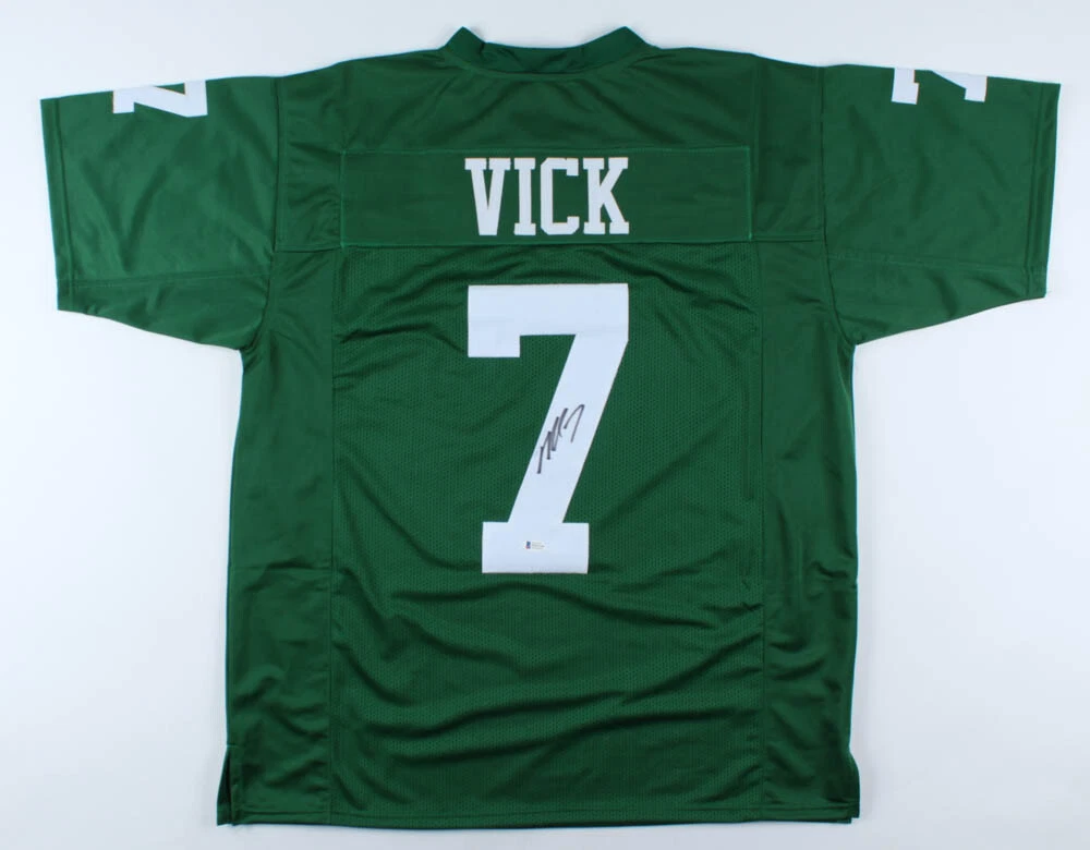 MICHAEL VICK AUTOGRAPHED CUSTOM JERSEY (PHILADELPHIA EAGLES) - BECKETT COA!