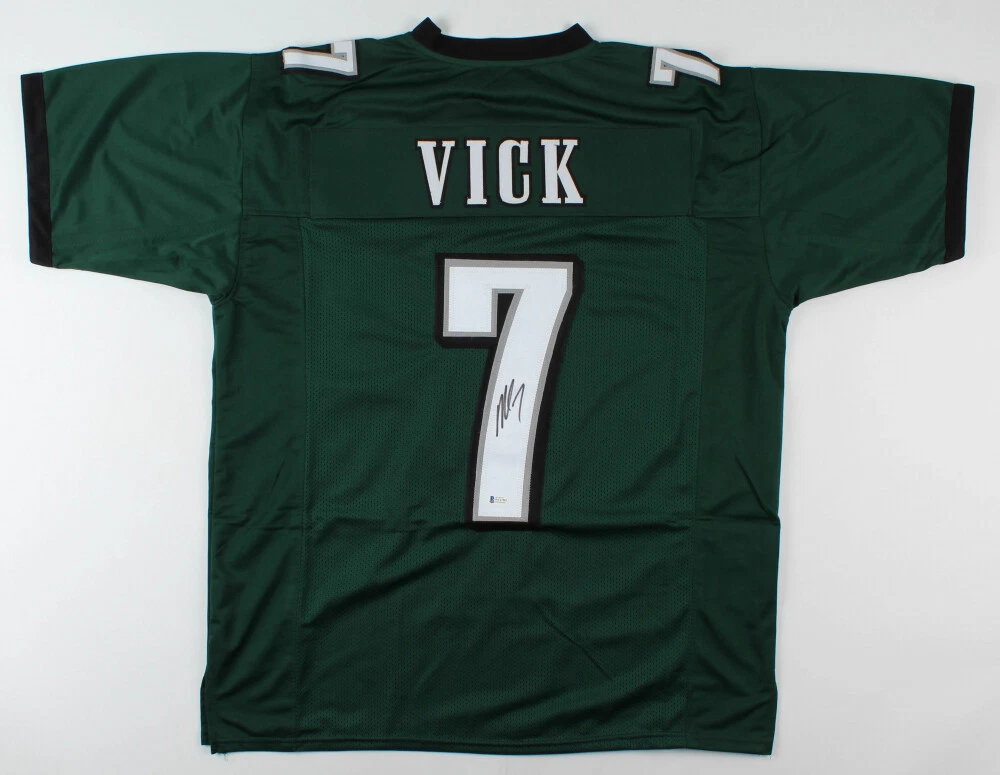 MICHAEL VICK AUTOGRAPHED CUSTOM JERSEY (PHILADELPHIA EAGLES) - BECKETT COA!