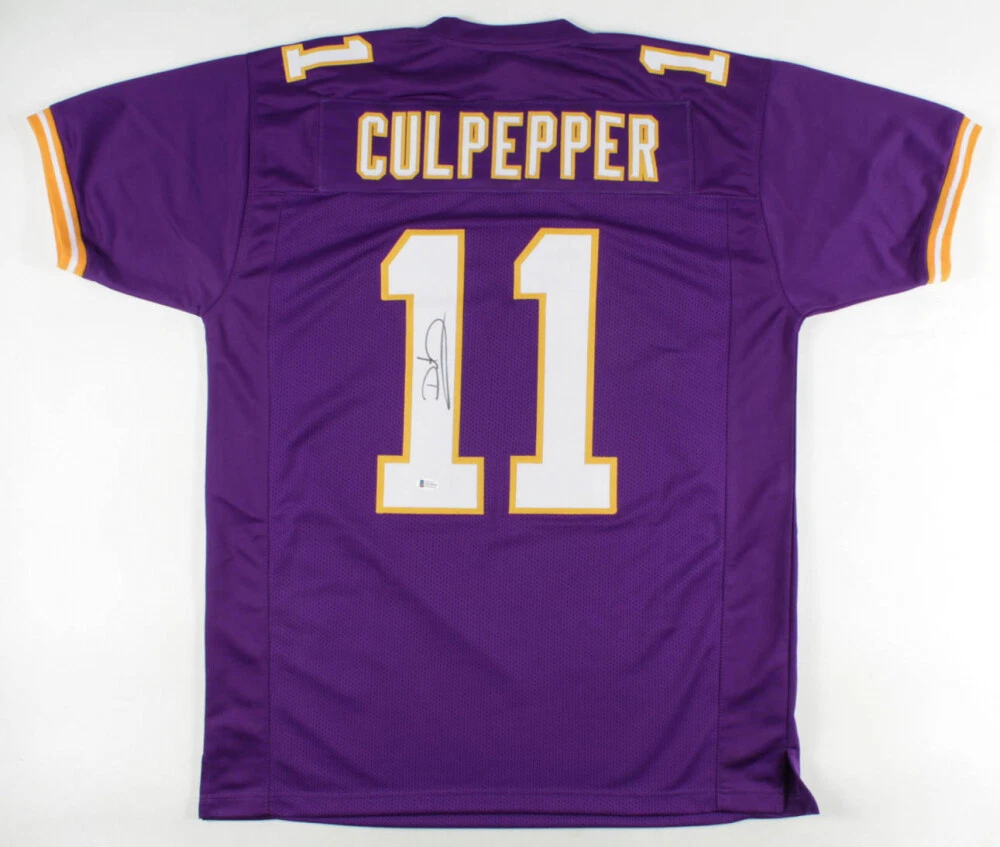 DAUNTE CULPEPPER AUTOGRAPHED CUSTOM JERSEY (MINNESOTA VIKINGS) - BECKETT COA!