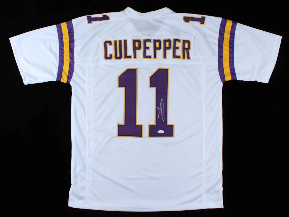DAUNTE CULPEPPER AUTOGRAPHED CUSTOM JERSEY (MINNESOTA VIKINGS) - JSA COA!