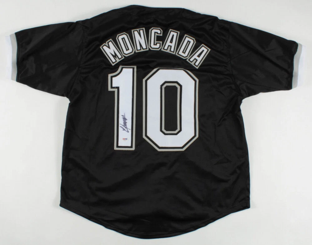 YOAN MONCADA AUTOGRAPHED CUSTOM JERSEY (CHICAGO WHITE SOX) - PSA DNA!