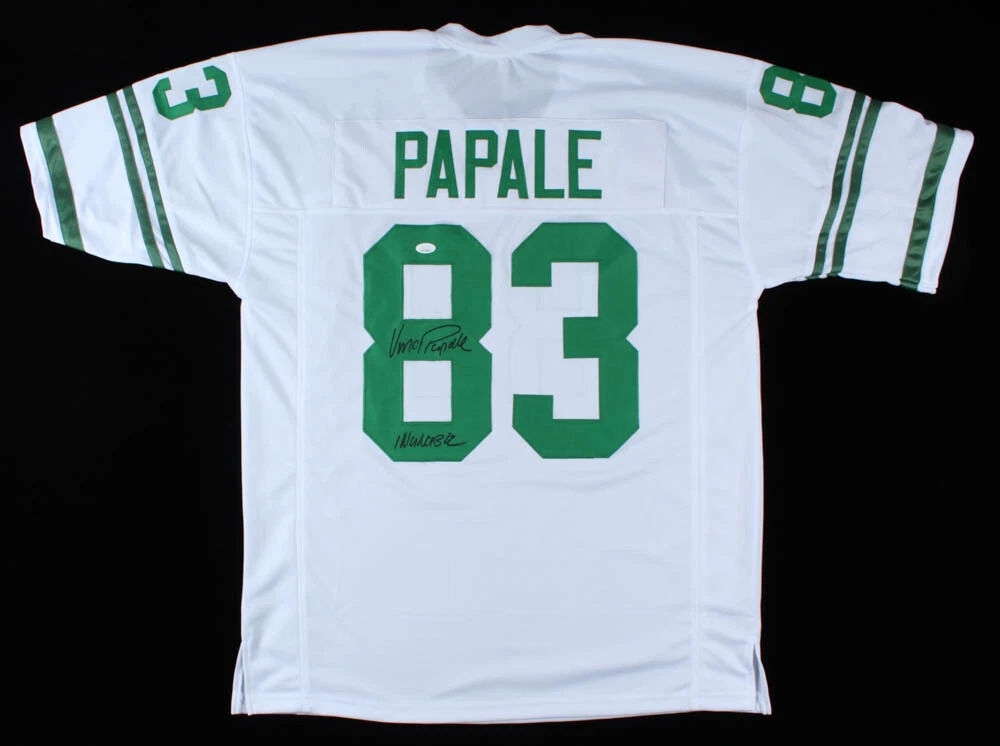 VINCE PAPALE AUTOGRAPHED CUSTOM JERSEY (PHILADELPHIA EAGLES) - JSA COA!