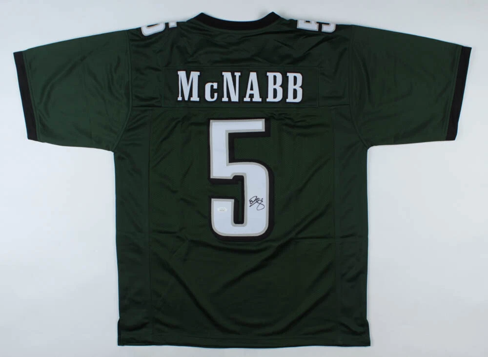 DONOVAN MCNABB AUTOGRAPHED CUSTOM JERSEY (EAGLES) - JSA COA!