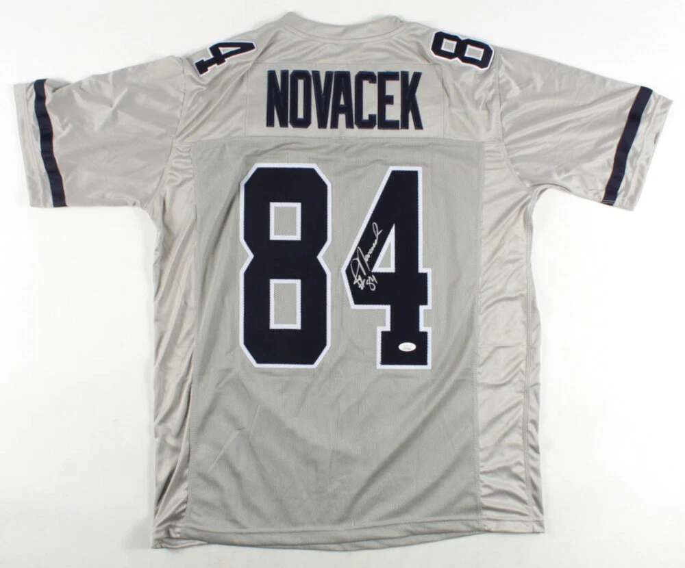 JAY NOVACEK AUTOGRAPHED CUSTOM JERSEY (DALLAS COWBOYS) - JSA COA!