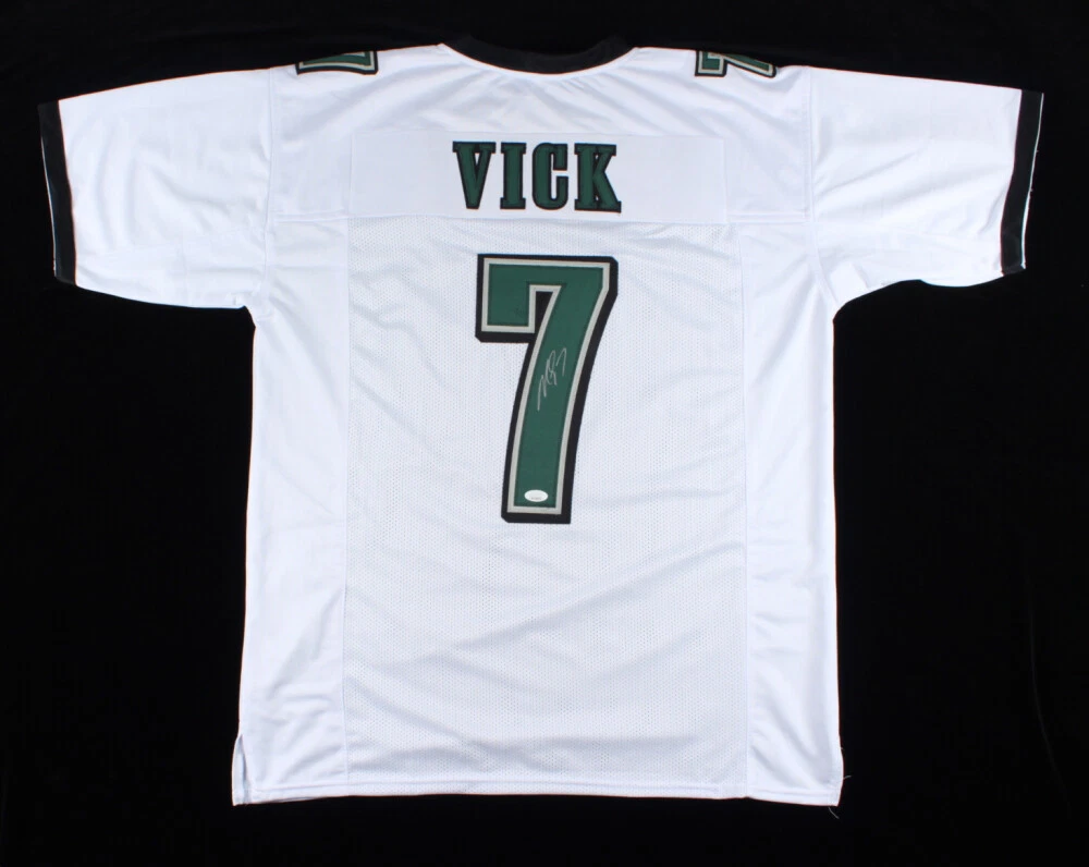 MICHAEL VICK AUTOGRAPHED CUSTOM JERSEY (PHILADELPHIA EAGLES) - JSA COA!