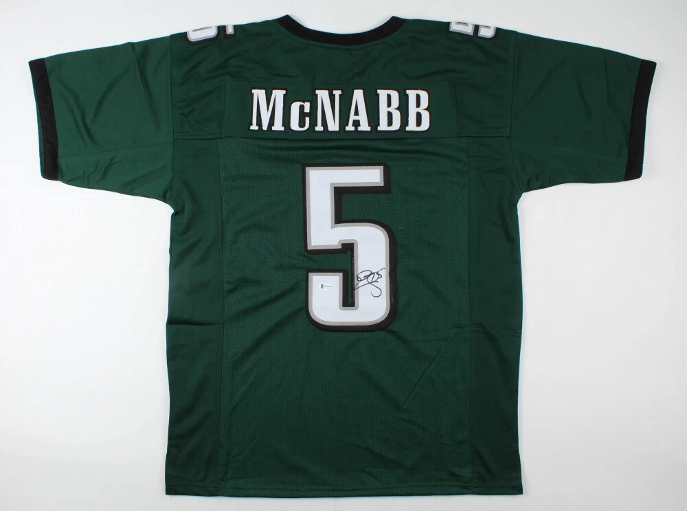 DONOVAN MCNABB AUTOGRAPHED CUSTOM JERSEY (EAGLES) - BECKETT COA!