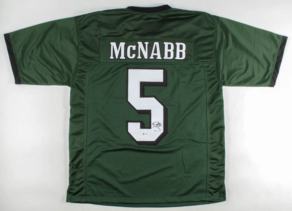 DONOVAN MCNABB AUTOGRAPHED CUSTOM JERSEY (EAGLES) - BECKETT COA!