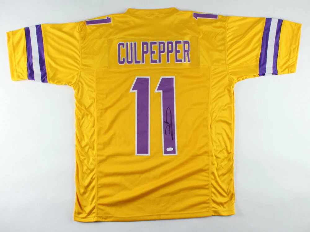 DAUNTE CULPEPPER AUTOGRAPHED CUSTOM JERSEY (MINNESOTA VIKINGS) - JSA COA!