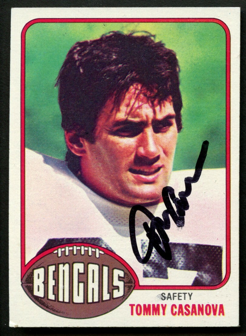 Tommy Casanova #235 signed autograph auto 1976 Topps Football Trading Card