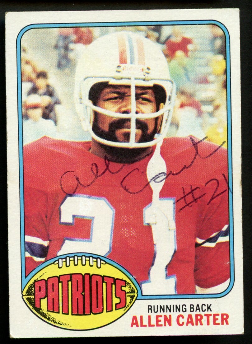 Allen Carter #166 signed autograph auto 1976 Topps Football Trading Card