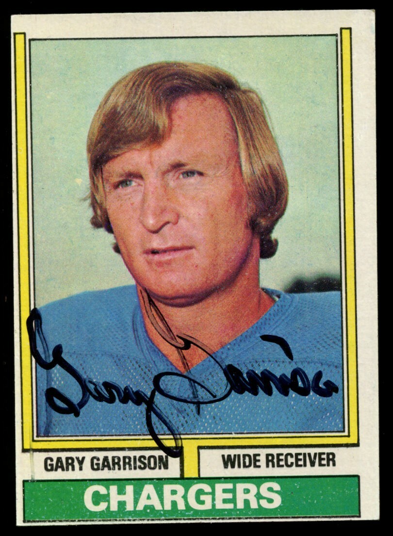 Gary Garrison #101 signed autograph auto 1974 Topps Football Trading Card