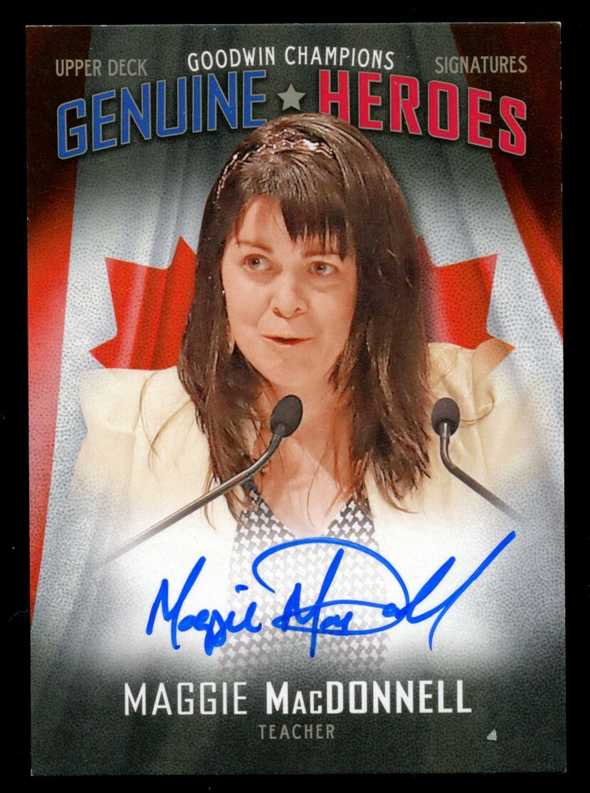 Maggie MacDonnell #GH-MM signed autograph auto 2018 UD Goodwin Champions Card ~