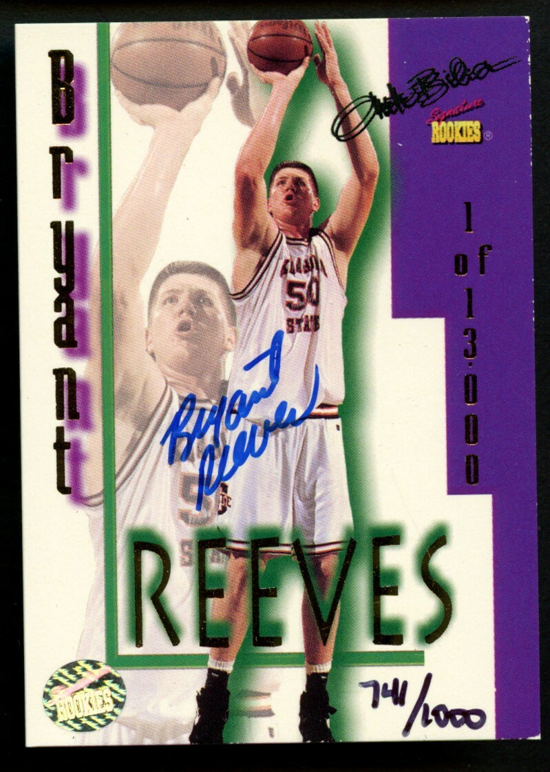 Bryant Reeves OKLAHOMA ST autograph auto 1995 Signature Rookies Basketball Card~