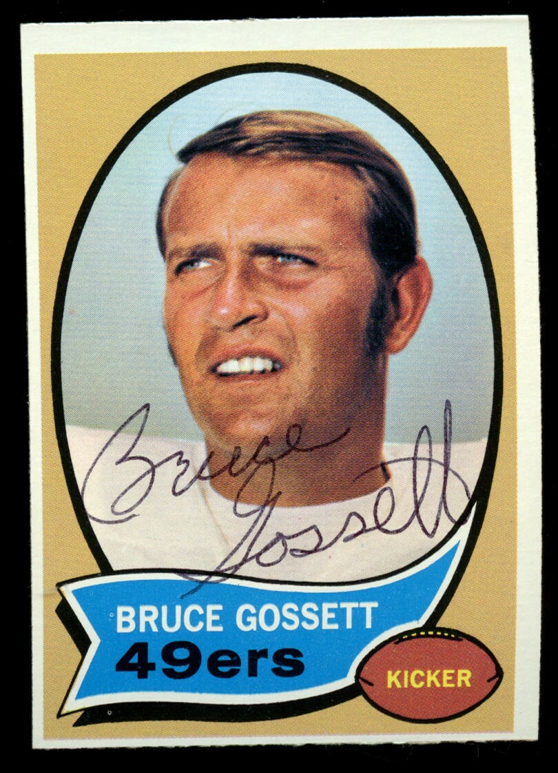 Bruce Gossett #109 signed autograph auto 1970 Topps Football Trading Card