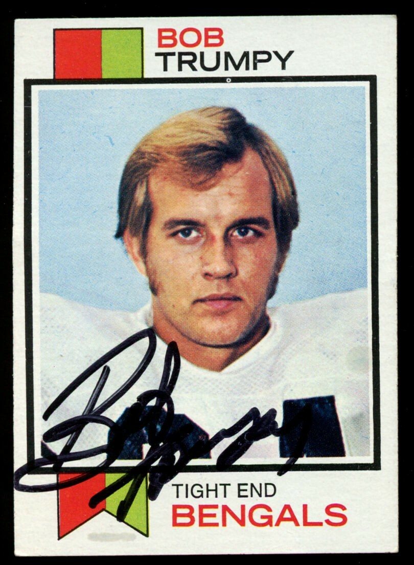Bob Trumpy #7 signed autograph auto 1973 Topps Football Trading Card