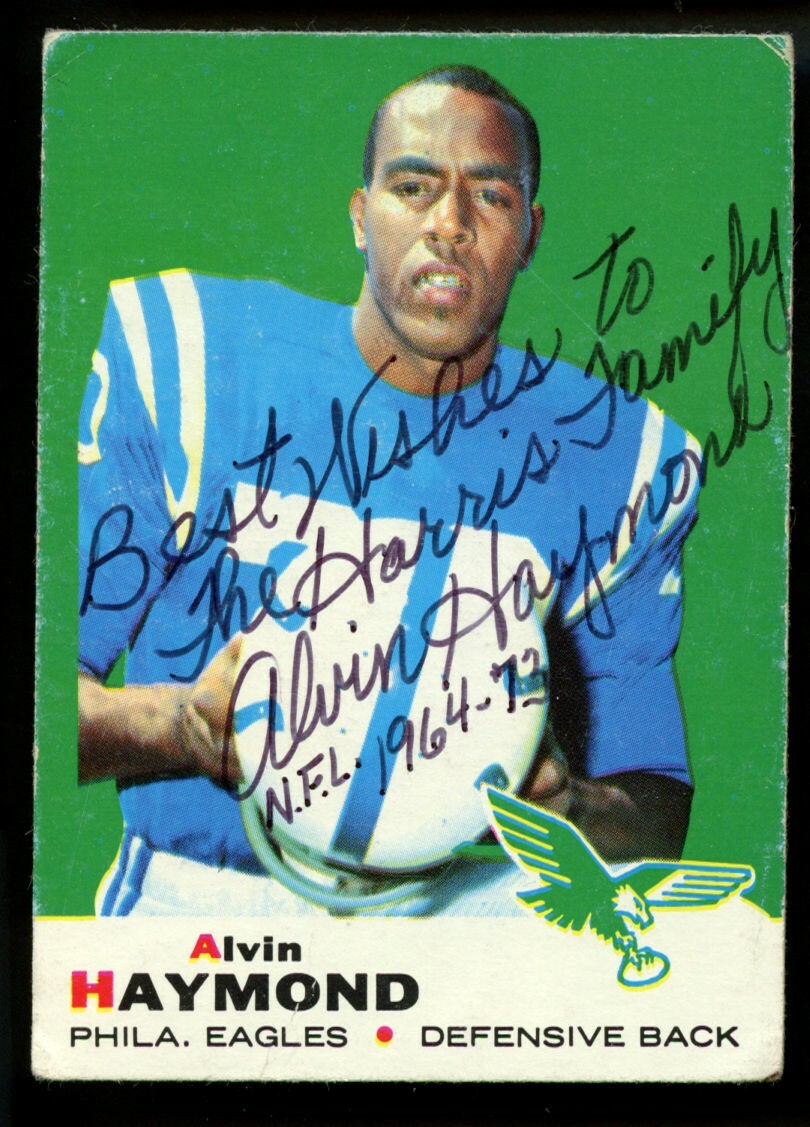 Alvin Haymond #16 signed autograph auto 1969 Topps Football Trading Card