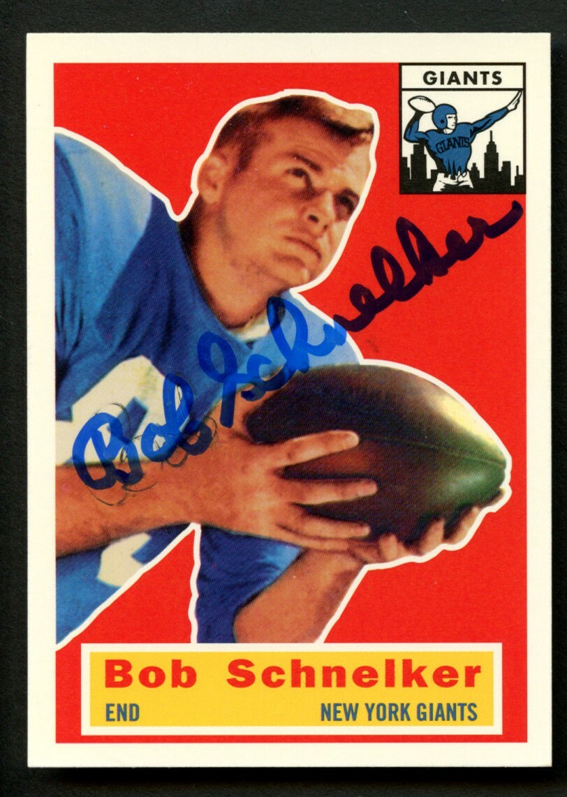 Bob Schnelker #89 d2016 signed autograph auto 1994 Topps 1956 Archives Football