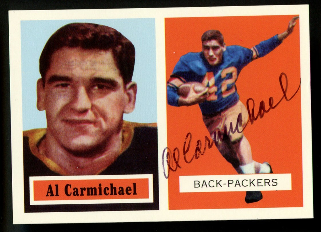 Al Carmichael #57 d2019 signed autograph auto 1994 Topps 1957 Archives Football