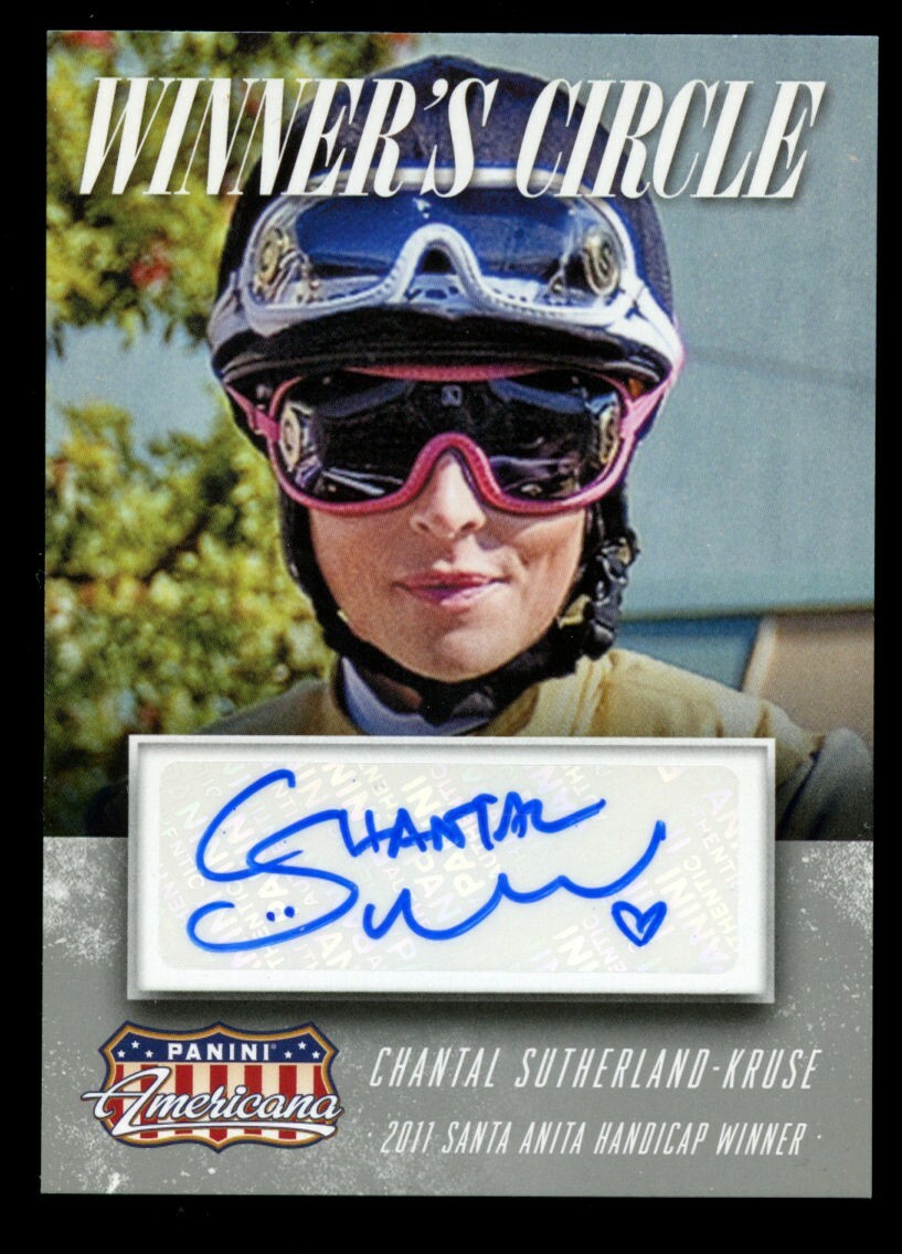 Chantal Sutherland-Kruse #WS-CS signed autograph 2015 Panini Winner's Circle ~