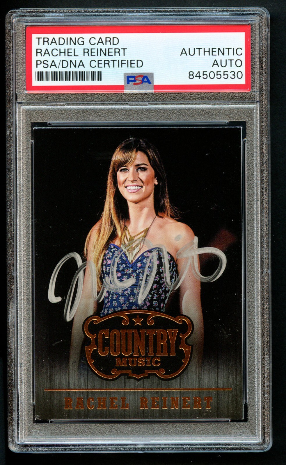Rachel Reinert #40 signed autograph auto 2014 Panini Country Music Card PSA Slab