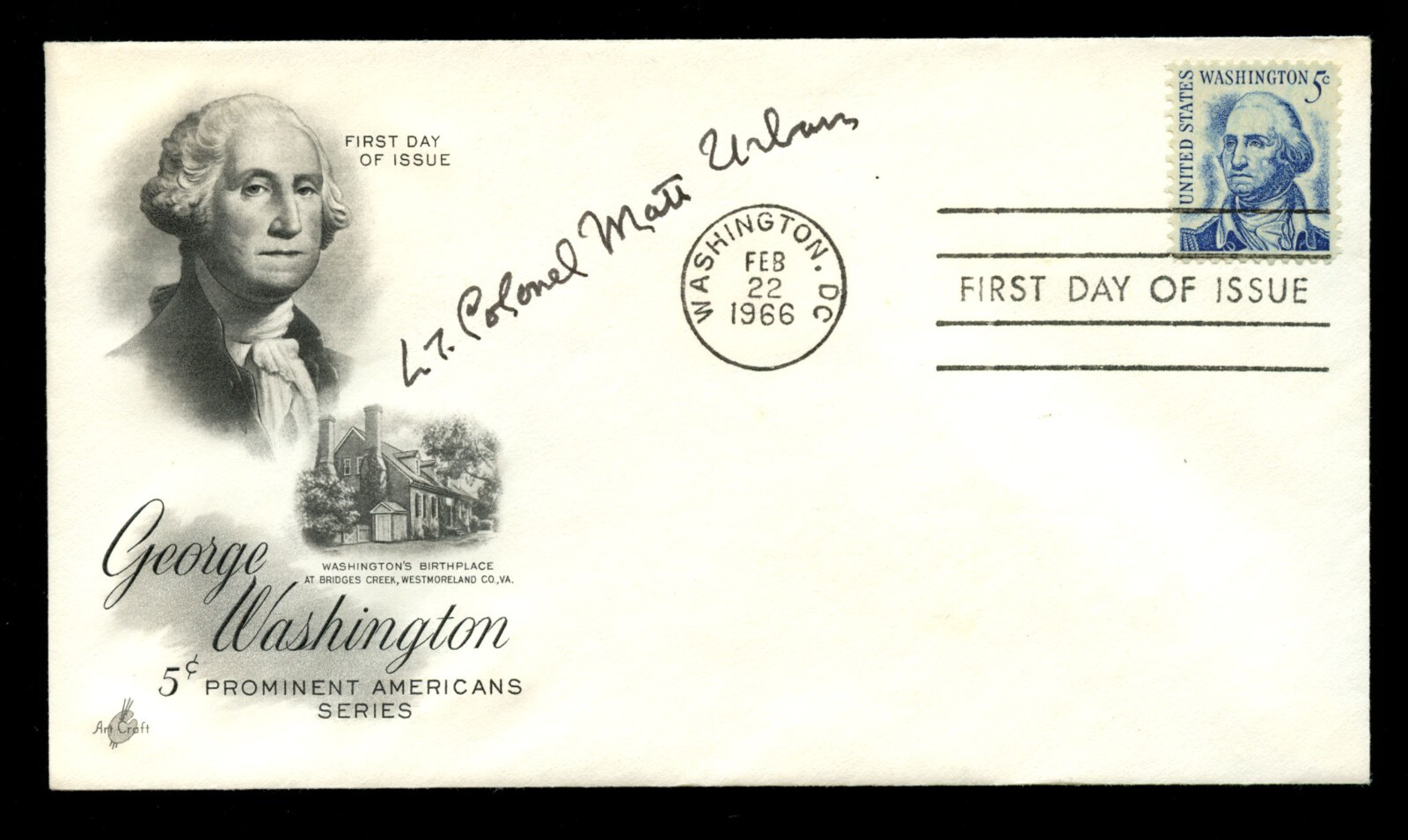 Matt L. Urban d1995 signed autograph FDC Medal of Honor Recipient US Army WWII
