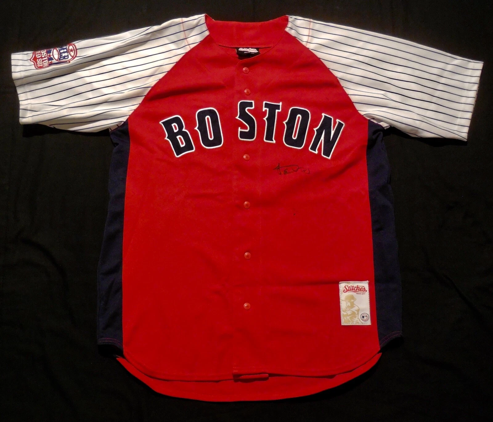 JACOBY ELLSBURY AUTOGRAPHED JERSEY (BOSTON RED SOX) - 2007 & 2013 W.S. CHAMPION!