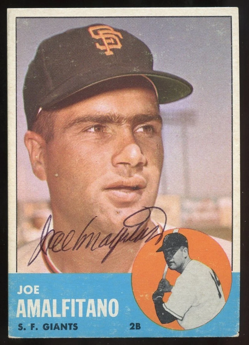 Joe Amalfitano #199 signed autograph auto 1963 Topps Baseball Trading Card