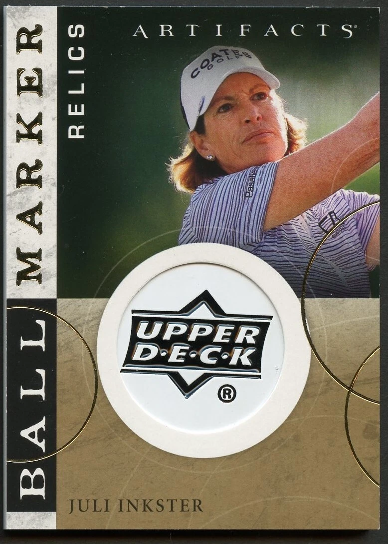 Juli Inkster #BM-JI Upper Deck Ball Marker Relics Artifacts Golf Card