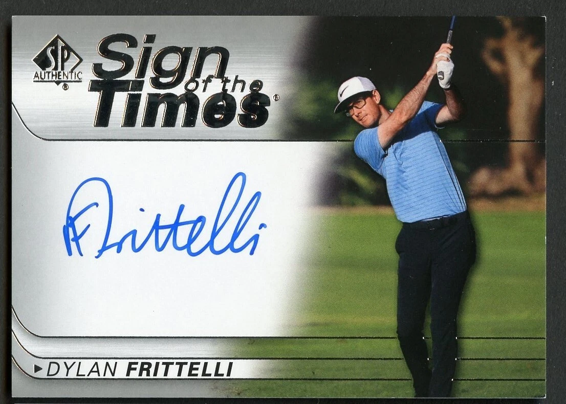 Dylan Frittelli signed auto SP Authentic Sign of the Times Upper Deck Golf Card