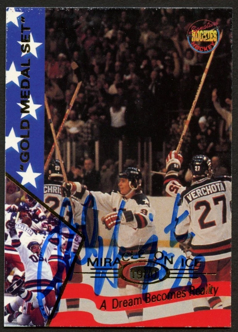 John Harrington #49 signed autograph auto Miracle On Ice 1980 USA Hockey Card
