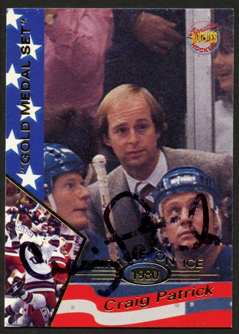 Craig Patrick #44 signed autograph auto Miracle On Ice 1980 USA Hockey Card