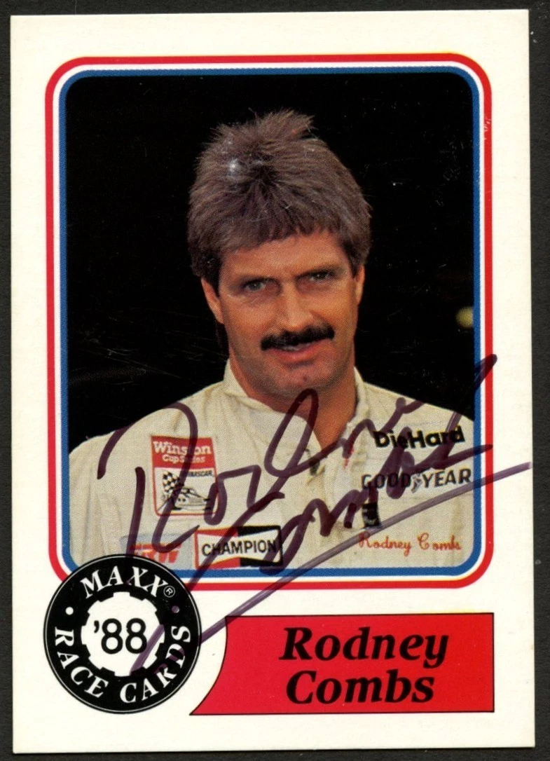 Rodney Combs #6 signed autograph auto 1988 Maxx NASCAR Racing Trading Card