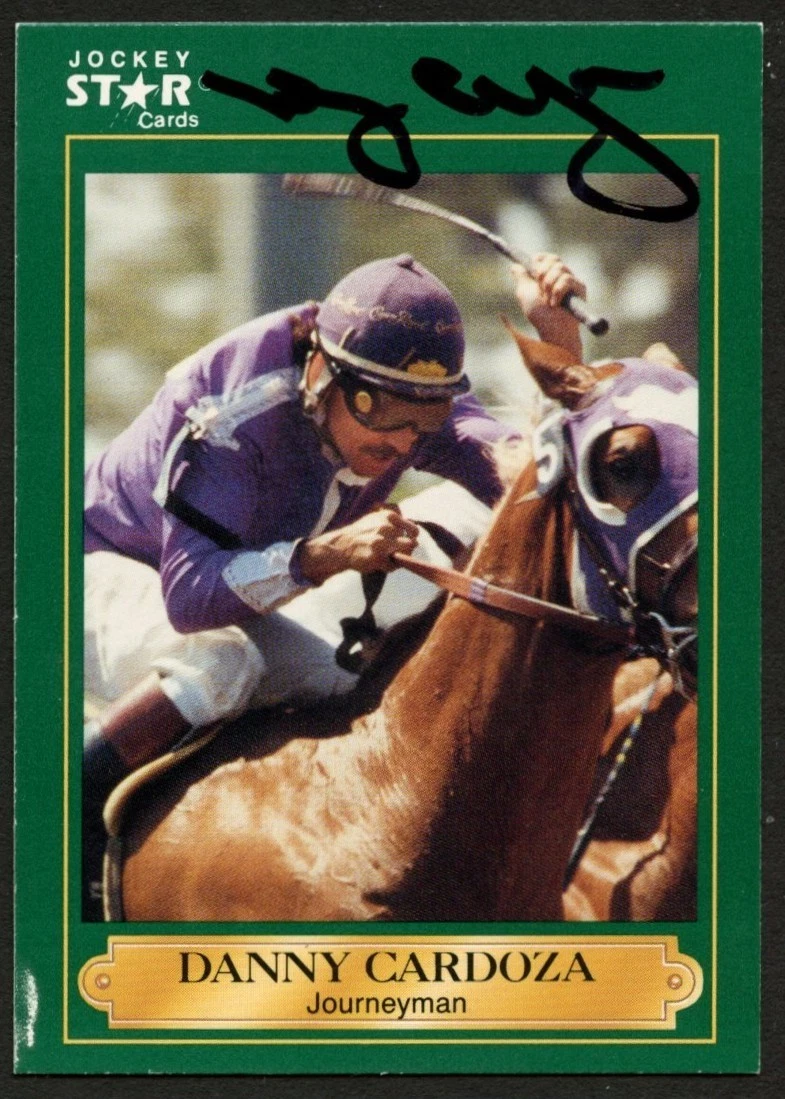 Danny Cardoza #54 signed autograph auto 1991 Horse Jockey Star Trading Card