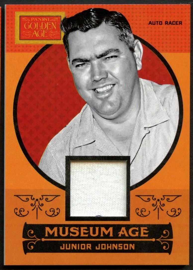 Junior Johnson #23 Authentic Panini 2014 Museum Age Fabric Card