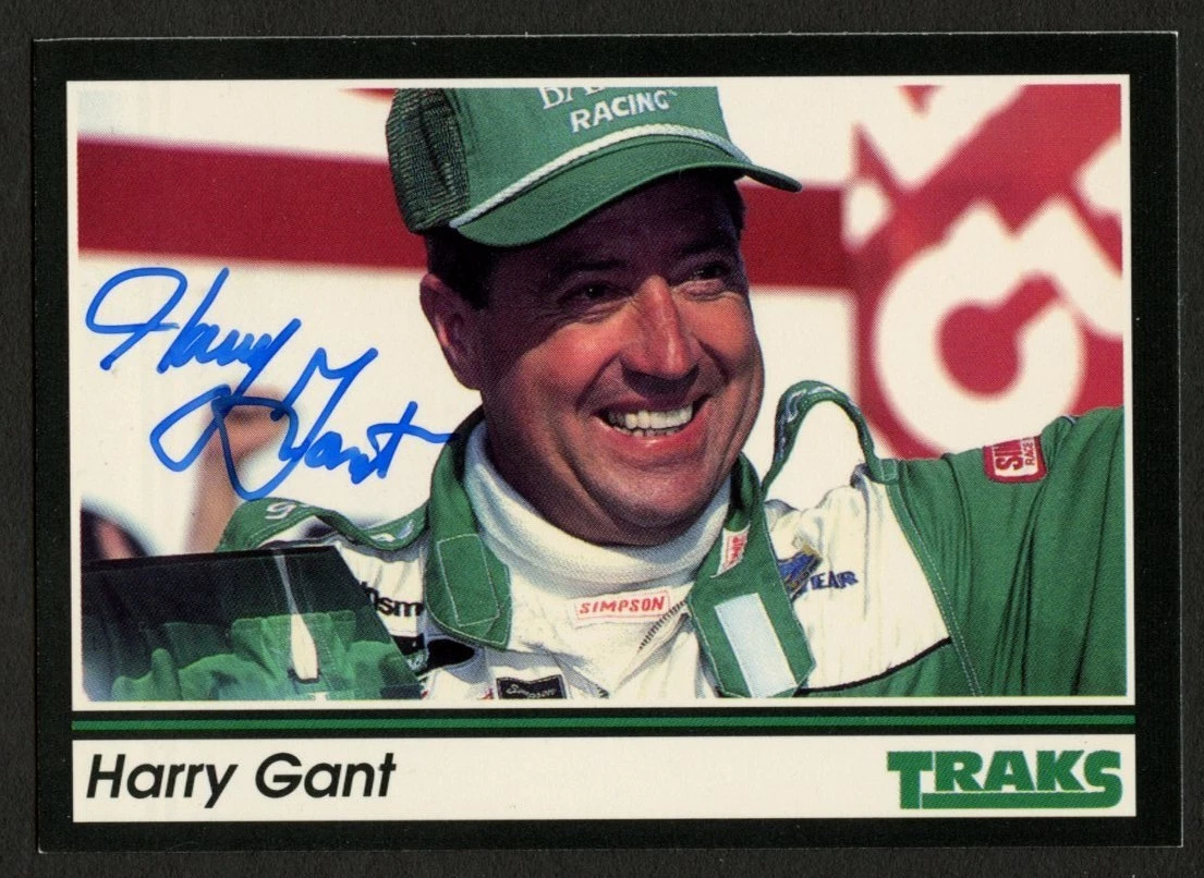Harry Gant #33 signed autograph auto 1991 Traks NASCAR Racing Trading Card